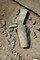   Menhir brisé mis au jour à Kerdruellan (Morbihan) en 2006.La dimension des blocs de cet ensemble mégalithique se situe dans la moyenne de ceux des alignements de Carnac : entre 50 cm et 1,50 m de longueur.  