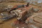 Relevé de deux fours de tuiliers, XVe-XVIe s., Auxon-Dessous (Doubs), 2007.  La tuilerie produisait des briques rectangulaires, des carreaux de pavage ou encore des tuiles plates à crochet et à perforations. 