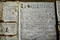Inscriptions retrouvées dans les grottes souterraines de Naours (Somme).  Ces inscriptions ont été faites à l’occasion de la redécouverte du site en 1886 (le site date du XVe s.) par l’abbé Danicourt et qui servait à guider et à renseigner les visiteurs et les touristes dès 1888, Naours (Somme), 2015.