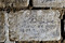 Inscription retrouvée dans la grotte souterraine de Naours (Somme) laissée par des soldats de la Grande Guerre, 2016.  Cette inscription, française appartient à celle d’une compagnie du génie « brûleur de loup » qui s’interroge sur la date de la fin de la guerre, on note en effet, l’année 1914, 1915 et 191 ?