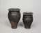 Gobelets balustres à boire en céramique, IIe siècle avant notre ère, hauteur : 21,5 cm (gauche) et 17,5 cm (droite), provenant du site de l'Îlot de la Charpenterie à Orléans (Loiret).