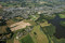 Vue aérienne du site de fouille au sein de la Zac de Brestivan à Theix-Noyalo (Morbihan)