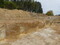 Coupes des fosses d'extraction au cours de la fouille du CHS à Sevrey (Saône-et-Loire).