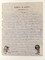 Troisième feuillet de la lettre au sergent Liepman datée de 1918. Fouille d'un site mérovingien à Messein (Meurthe-et-Moselle), 2004.  Le courrier se compose d'une enveloppe et de quatre feuillets sur papier à pâte mécanique, illustré. Ces feuillets sont à l'entête de Robert M. Scott, pharmacien à Oklahoma city. Seul leur recto est manuscrit avec une encre bleue à base d'aniline.