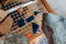 Céramique (grise monochrome à décor ondé et tessons attiques) des VIe et Ve s. avant notre ère. Fouille du site de la Cougourlude à Lattes (Hérault), 2010. 