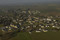 Vue aérienne de la commune de Trémeur (Côtes-d'Armor). En arrière-plan sur la droite se trouve l'emprise de la fouille, au lieu-dit l'Abbaye