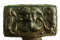 Tête de clavette de char en bronze appartenant au style « plastique », environ 300-250 avant notre ère. Découverte durant l'été 2006, la tombe d'Orval (Manche) est aujourd'hui un cas unique puisqu'elle est la plus occidentale des « tombes à char » de la fin de La Tène ancienne jamais trouvée en Europe.  
