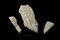Pics en grès utilisés pour le creusement des trous de poteau dans le schiste, Néolithique moyen, Pléchâtel (Ille-et-Vilaine), 2012.  Le plus grand d'entre eux pèse plus de 20 kg. 