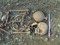 Vue de détail d'une sépulture avec dépôt de mobilier, Bas-Empire, Valence (Drôme), 2007.Au total, 46 sépultures datées entre la fin du IIIe s. et le début du Ve s. ont été fouillées.