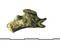 Élément de décor zoomorphe figurant une tête de dauphin, bronze, La Bourlerie, Vallon-sur-Gée (Sarthe), 2012.Les objets de luxe découverts sur le site témoignent de la richesse des propriétaires de la villa.  
