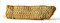 Morceau de galon doré, 7 x 2 cm, à motif  lézardes  que l'on trouvait au bas des manches des capotes et vareuses des sous-officiers français. Découvert dans la tranchée 87 datant de la Grande Guerre à Vénizel (Aisne), 2009.